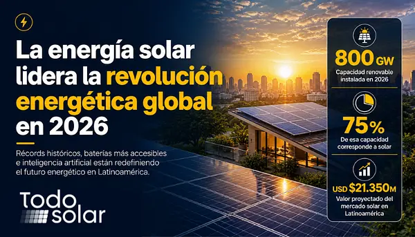 La energía solar lidera la revolución energética global